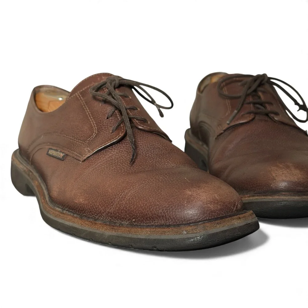 Mephisto Shoes‎ Mens Size 9.5 Brown Leather Goodyear Welt Derby Oxfords Retro